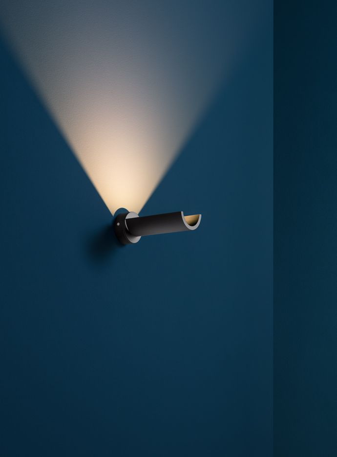Catellani &amp; Smith U. Wandleuchte, Farbe: schwarz /messing Gelenk