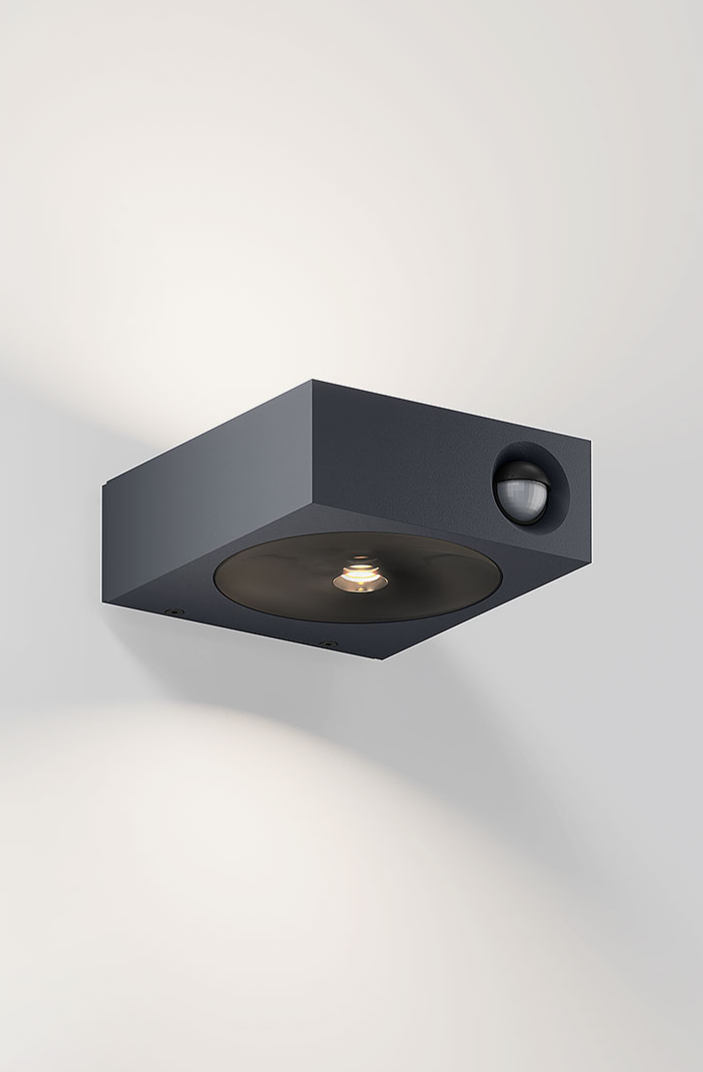IP44.de luci control Wandleuchte, Farbe: anthrazit