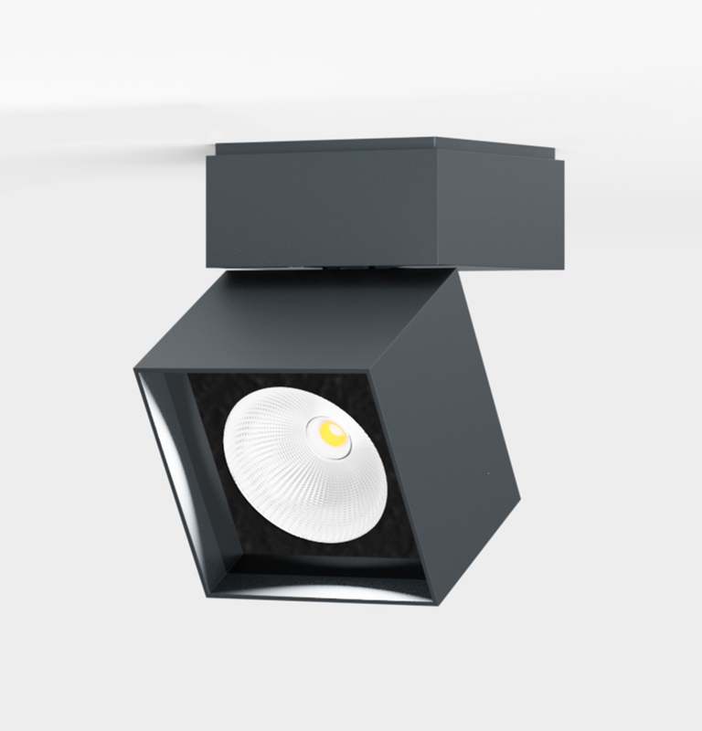 IP44.de pro S Deckenspot, Farbe: anthrazit