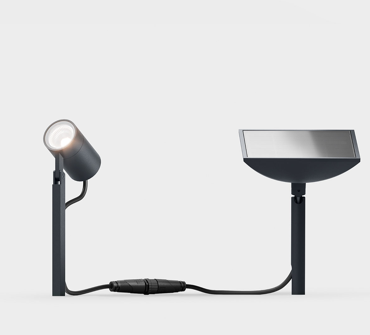 IP44.de piek mini solar Spot, Farbe: anthrazit