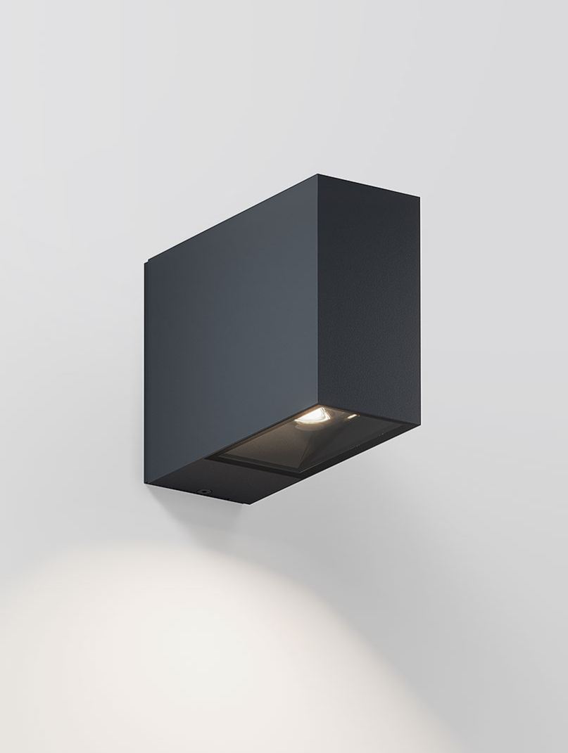 IP44.de eye down Wandleuchte, Farbe: anthrazit, Dimmbar: Standard Phasenabschnitt