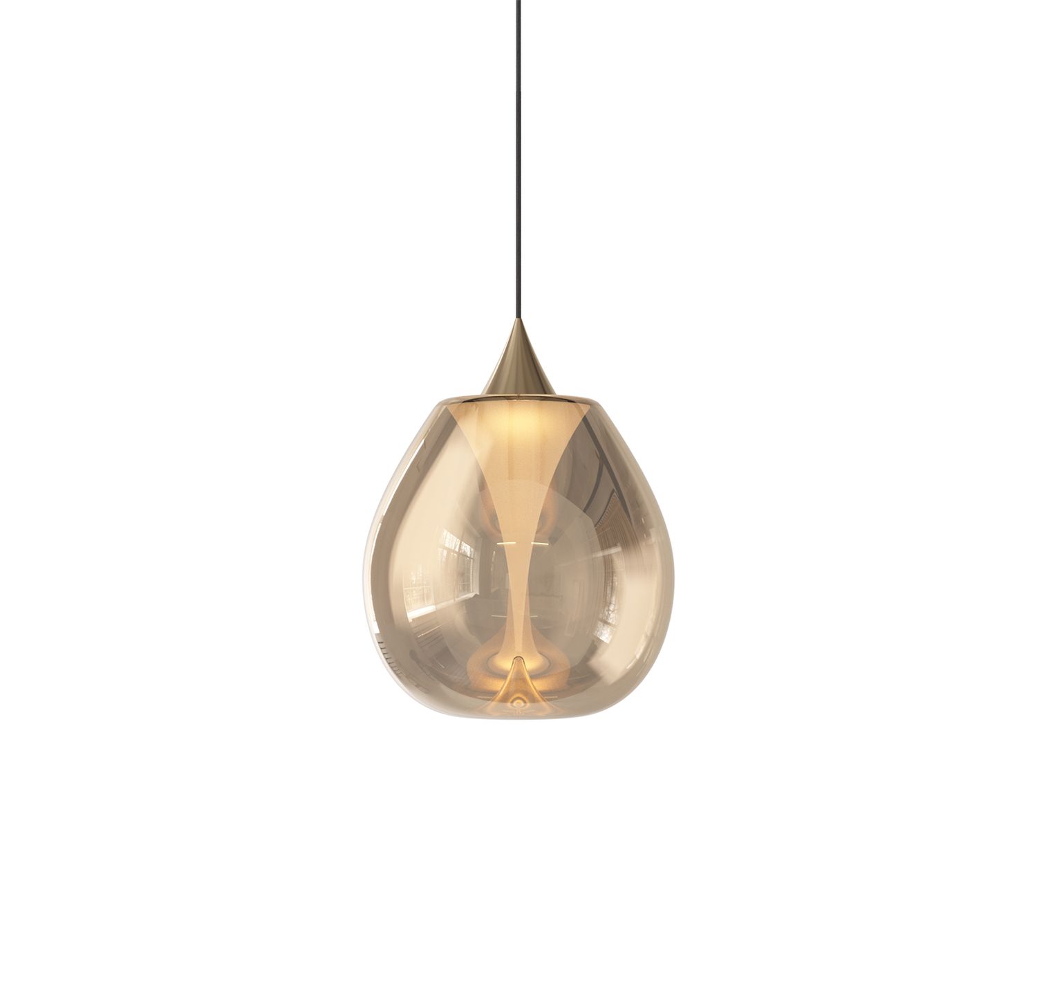 Sans Souci Bond Pendelleuchte, Farbe: Transparenz 25% - aurum, Grösse: P - S 250mm