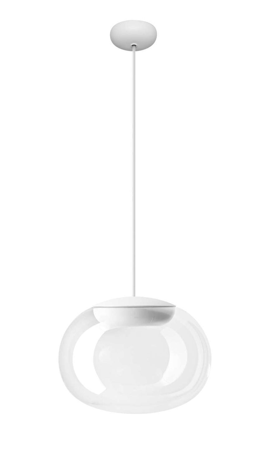 Stilnovo La Mariée Pendelleuchte, Farbe: weiss - transparentes Glas