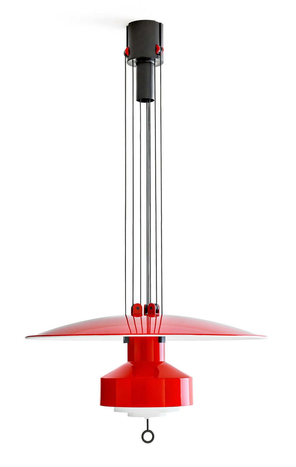 Stilnovo Saliscendi Pendelleuchte, Farbe: rot