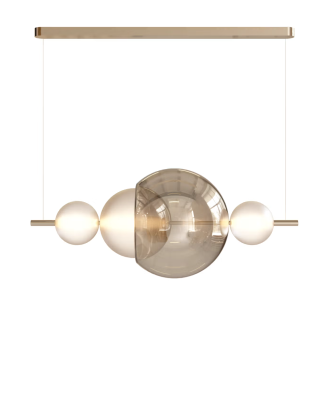 Sans Souci Galileo Linear Pendelleuchte, Farbe: Transparenz 25% - aurum