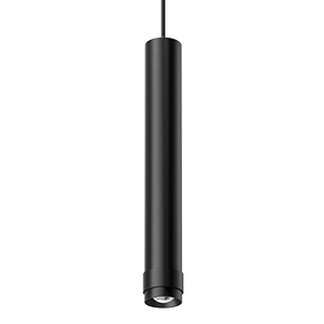 Ribag Vertico Pendelleuchte, Lichtfarbe: 2700K warmweiss, Farbe: schwarz eloxiert, Variante: 1x Leuchte mit Standard Baldachin