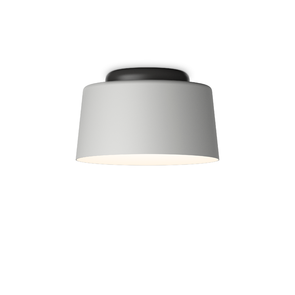 Vibia Tube Free Deckenleuchte, Farbe: grey L2, Variante - Einzelmodell: 6100 - Ø 28.5cm