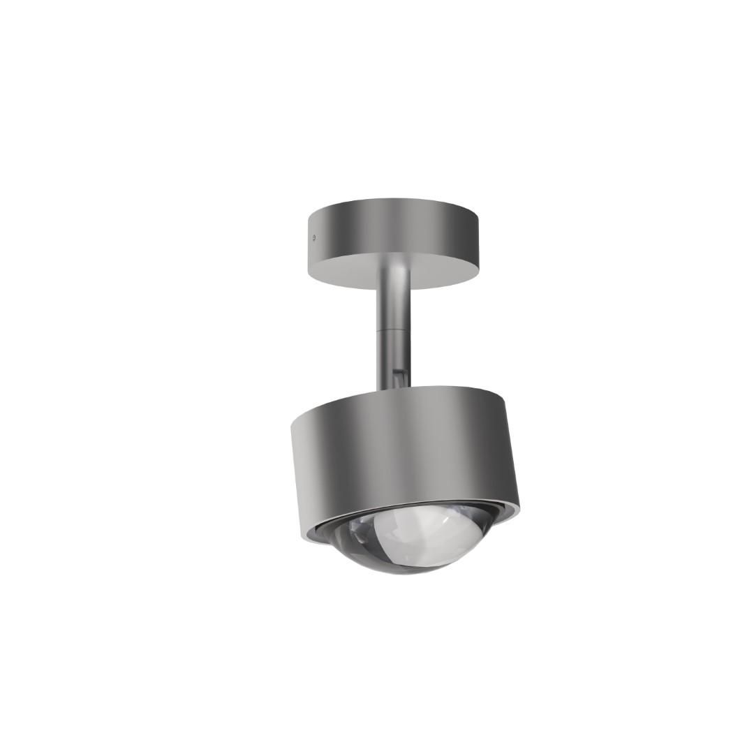 Top Light PUK! PRO 80 Turn Downlight Deckenleuchte, Leuchten - Farbe: Kopf/Deckenschild - chrom matt + Gelenk chrom matt