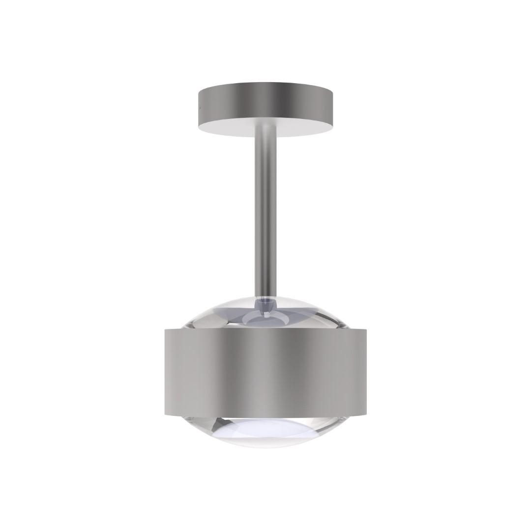 Top Light PUK! PRO 120 Eye Ceiling Deckenleuchte, Leuchten - Farbe: Kopf/Deckenschild - chrom matt + Stange - chrom matt