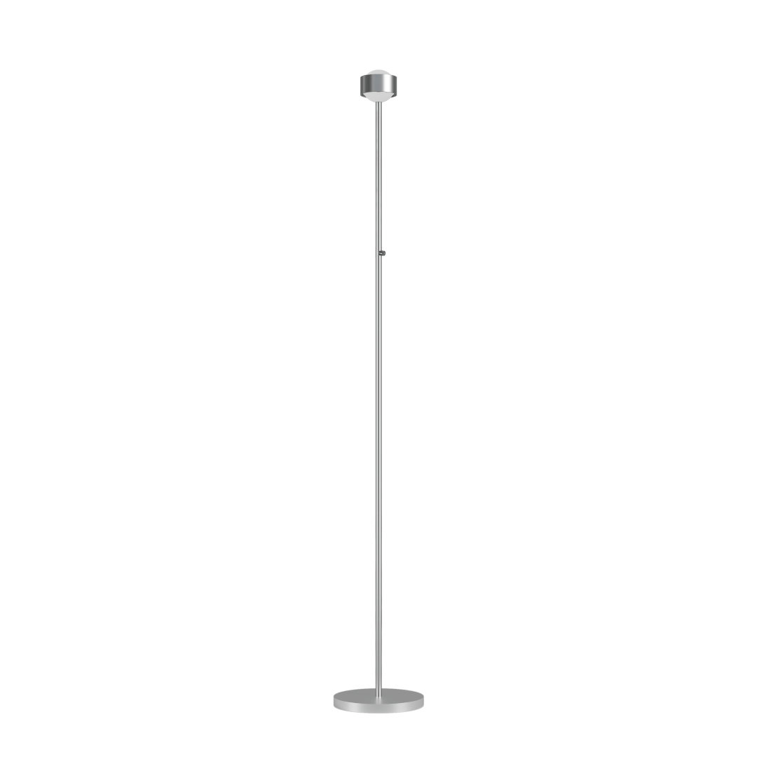 Top Light PUK! PRO 80 Eye Floor Stehleuchte, Leuchten - Farbe: Kopf/Fuss - chrom matt + Stange - chrom matt