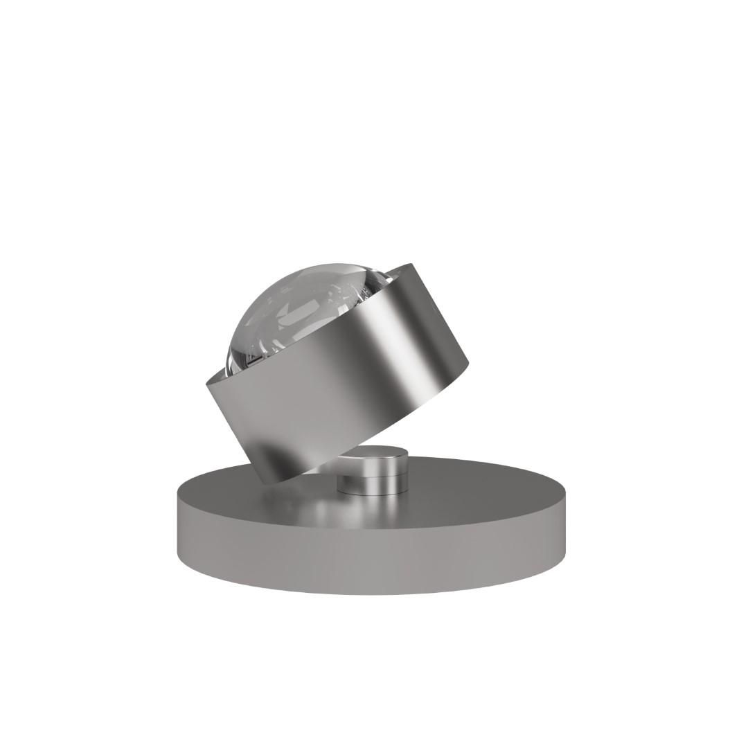 Top Light PUK! PRO 80 Spot Tischleuchte, Leuchten - Farbe: Kopf/Fuss - chrom matt + Stange - chrom matt