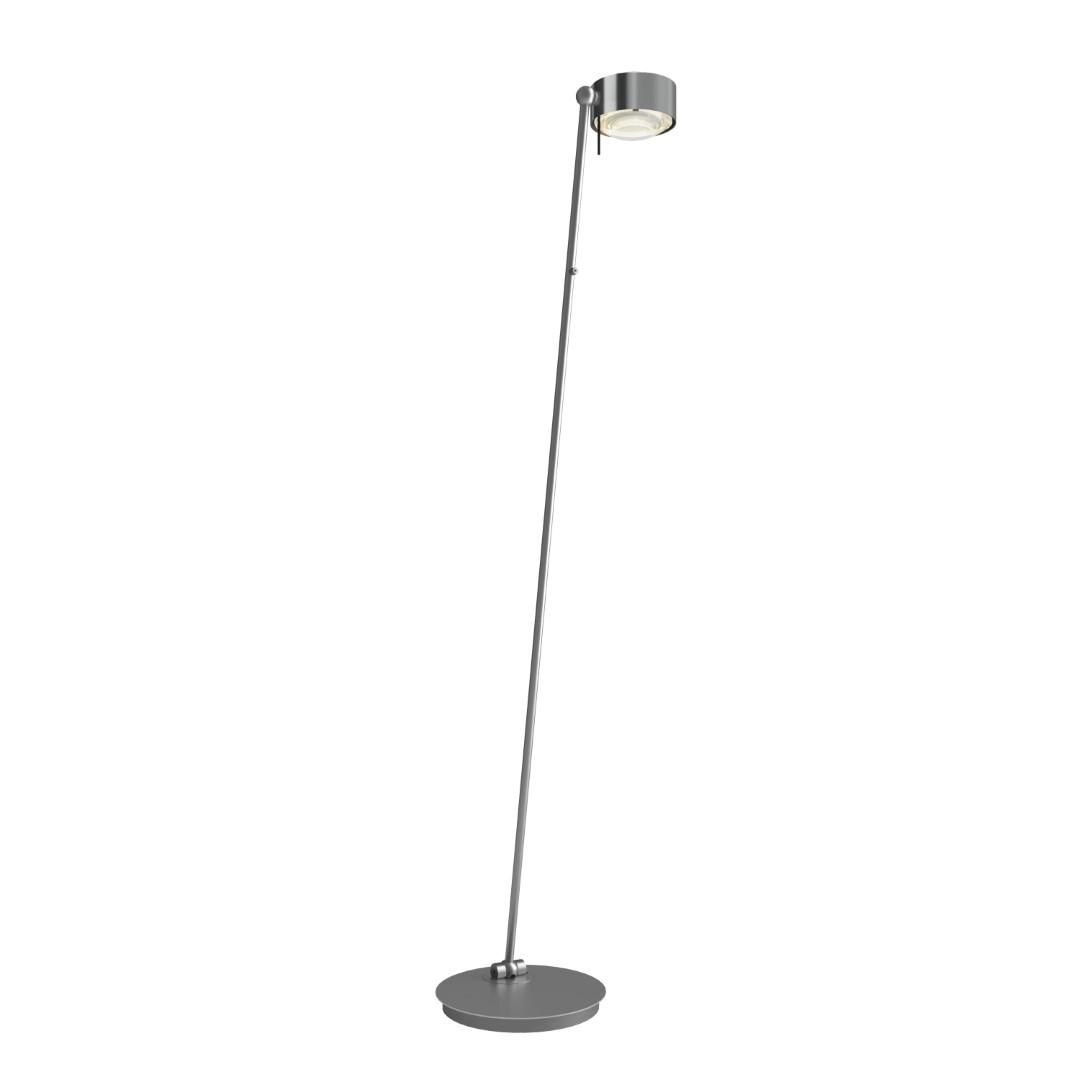 Top Light PUK! PRO 120 Floor Stehleuchte, Leuchten - Farbe: Kopf/Fuss - chrom matt + Stange - chrom matt