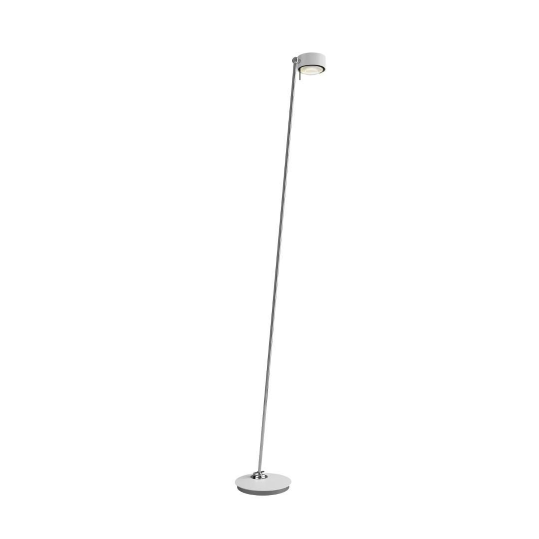 Top Light PUK! PRO 80 Floor Maxi l Stehleuchte, Leuchten - Farbe: Kopf/Fuss - chrom matt + Stange - chrom matt