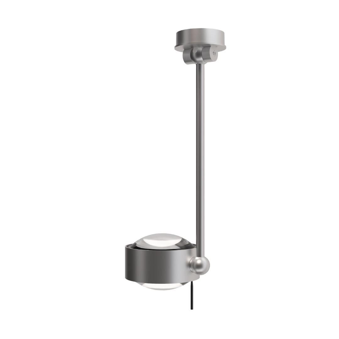 Top Light PUK! PRO 120 Wing l Deckenleuchte, Leuchten - Farbe: Kopf/Deckenschild - chrom matt + Stange - chrom matt