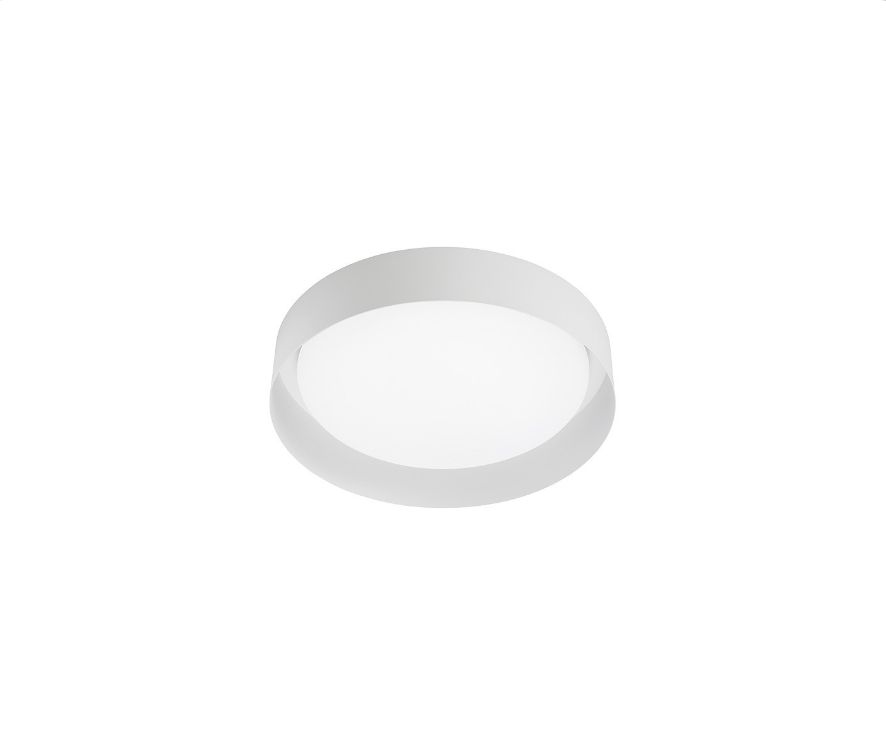 Linea Light Collection Crew 2 Decken- / Wandleuchte, Farbe: weiss, Grösse: Ø 262mm