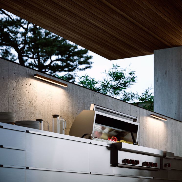 Linea Light Collection Lira AISI_W Outdoor Wandleuchte