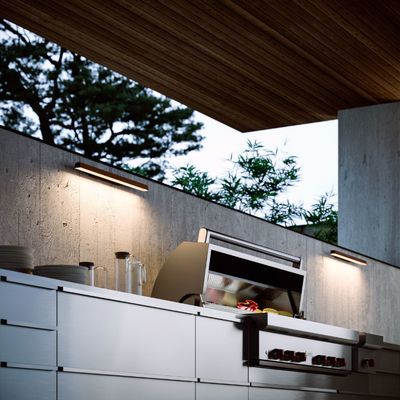 Linea Light Collection Lira AISI_W Outdoor Wandleuchte