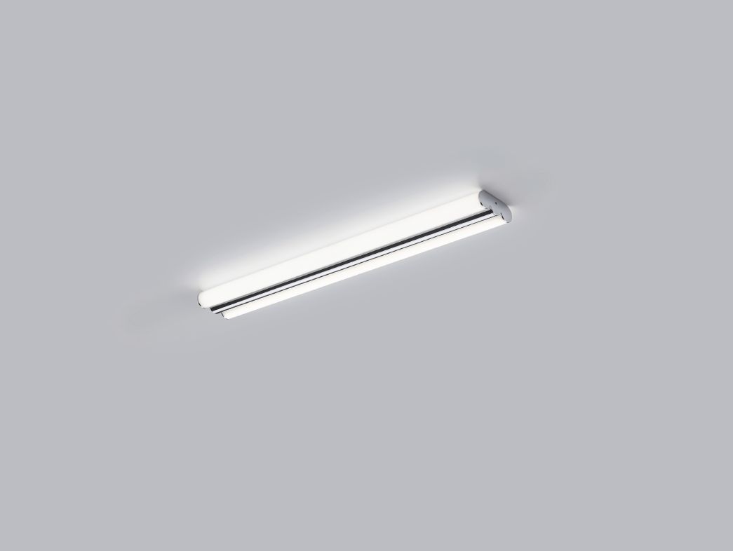 Helestra LOOM Wand- /Deckenleuchte, Grösse: L 600mm, Farbe: chrom