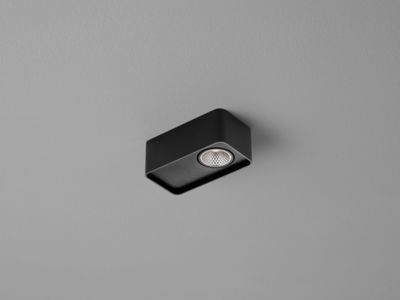 Helestra CAS Deckenleuchte, Grösse: L 130mm (ein Spot), Farbe: mattschwarz