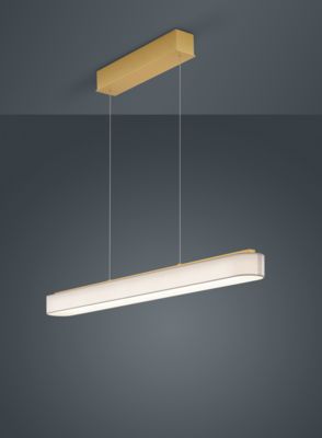 Helestra BOKI Stoff-Pendelleuchte höhenverstellbar, Länge: L 1015mm, Farbe: weiss