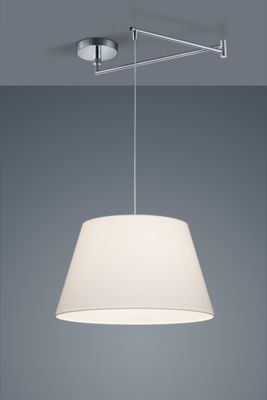 Helestra CERTO Stoff-Pendelleuchte einarmig, Farbe: weiss