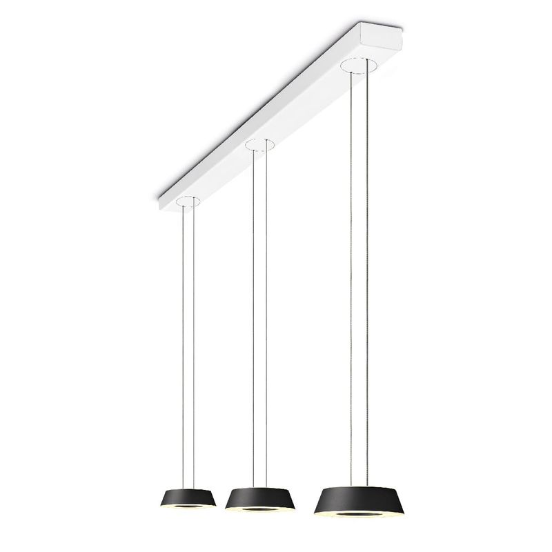 OLIGO Glance Pendelleuchte 3-flammig mit unsichtbarer Höhenverstellung