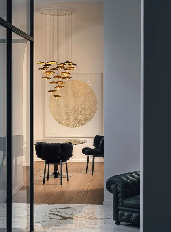 Catellani & Smith Gold Moon Chandelier Pendelleuchte