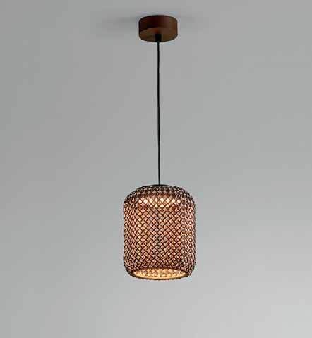 Bover Nans S/21 Outdoor Pendelleuchte, Farbe: braun - rot