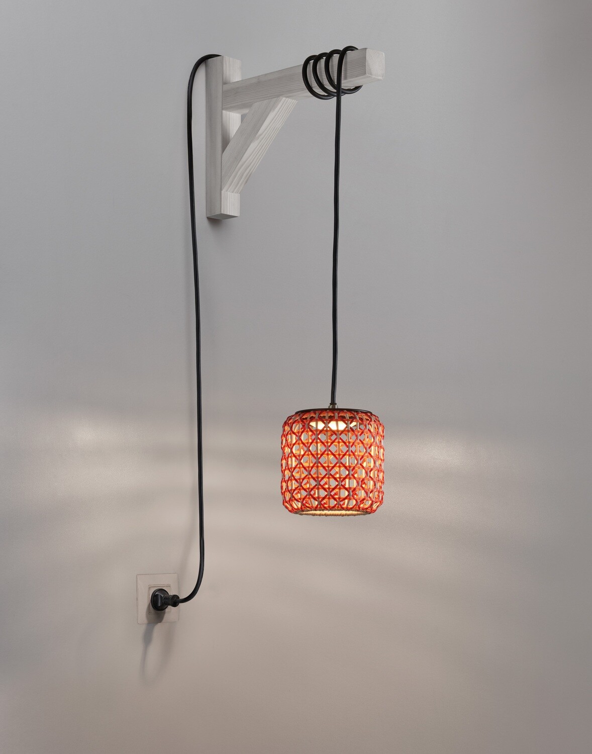 Bover Nans S/16/H Outdoor Pendelleuchte, Farbe: braun - rot