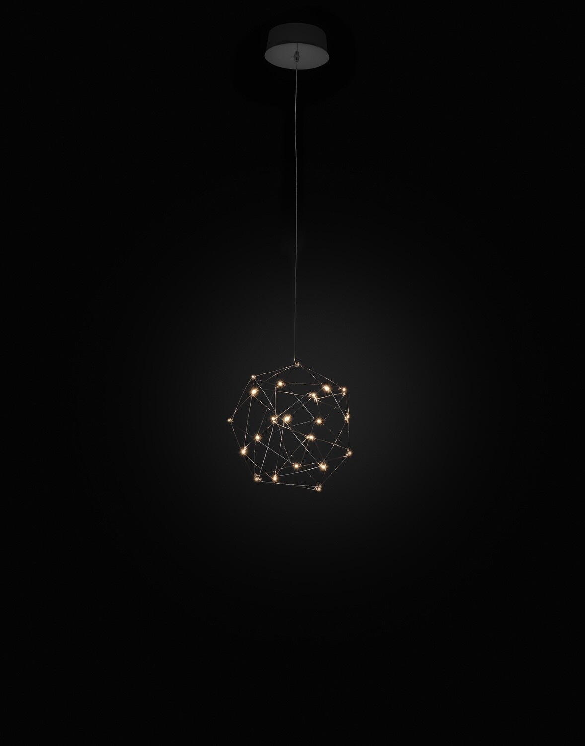 Quasar Cosmos  Globe Pendelleuchte, Grösse: Globe Ø 40 cm, Farbe: nickel