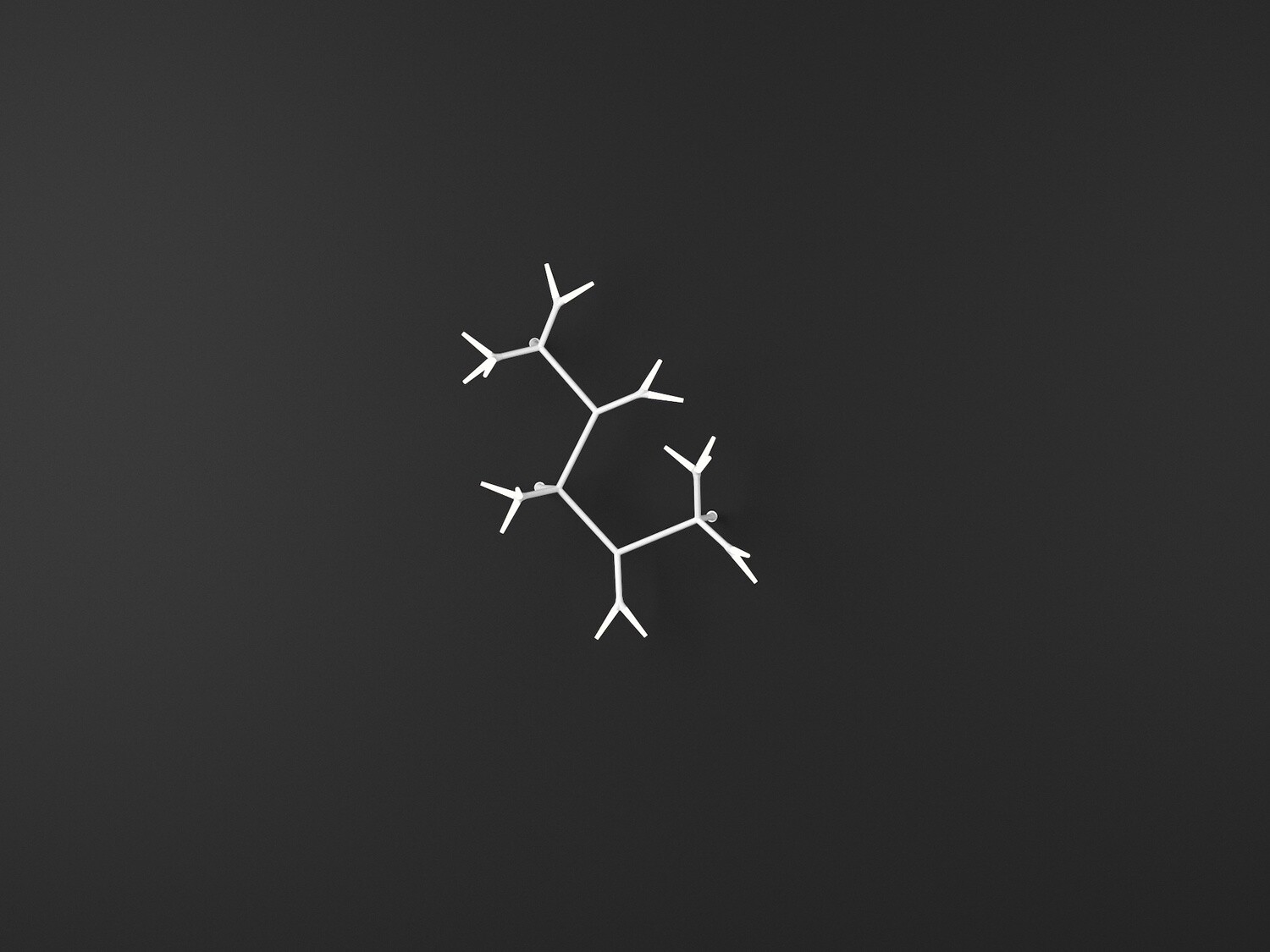 Quasar Sparks Wandleuchte, Grösse: Sparks W01 (L 110cm), Farbe: weiss