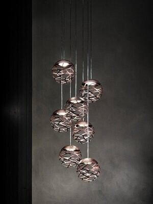 Lodes Kelly Cluster Pendelleuchte mit Baldachin rund