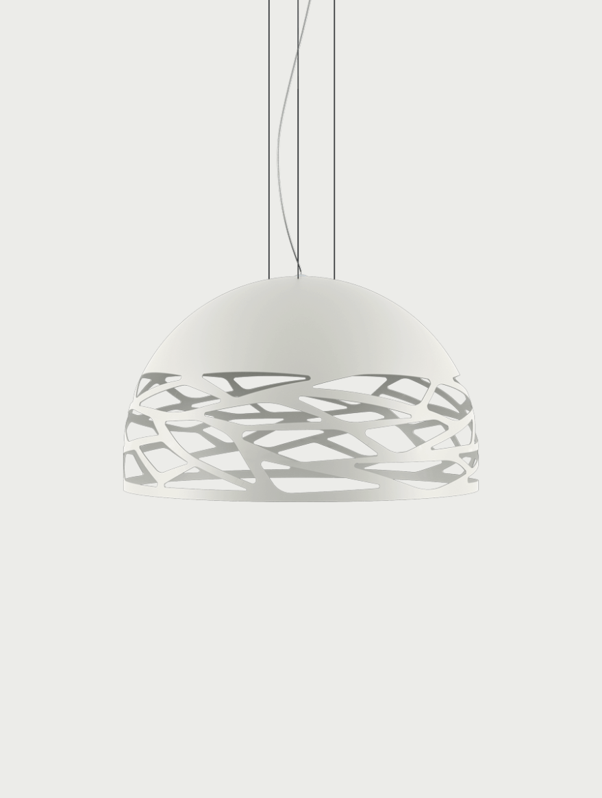 Lodes Kelly dome Pendelleuchte, Grösse: Ø 50cm (Small), Farbe: Matte White - 9010
