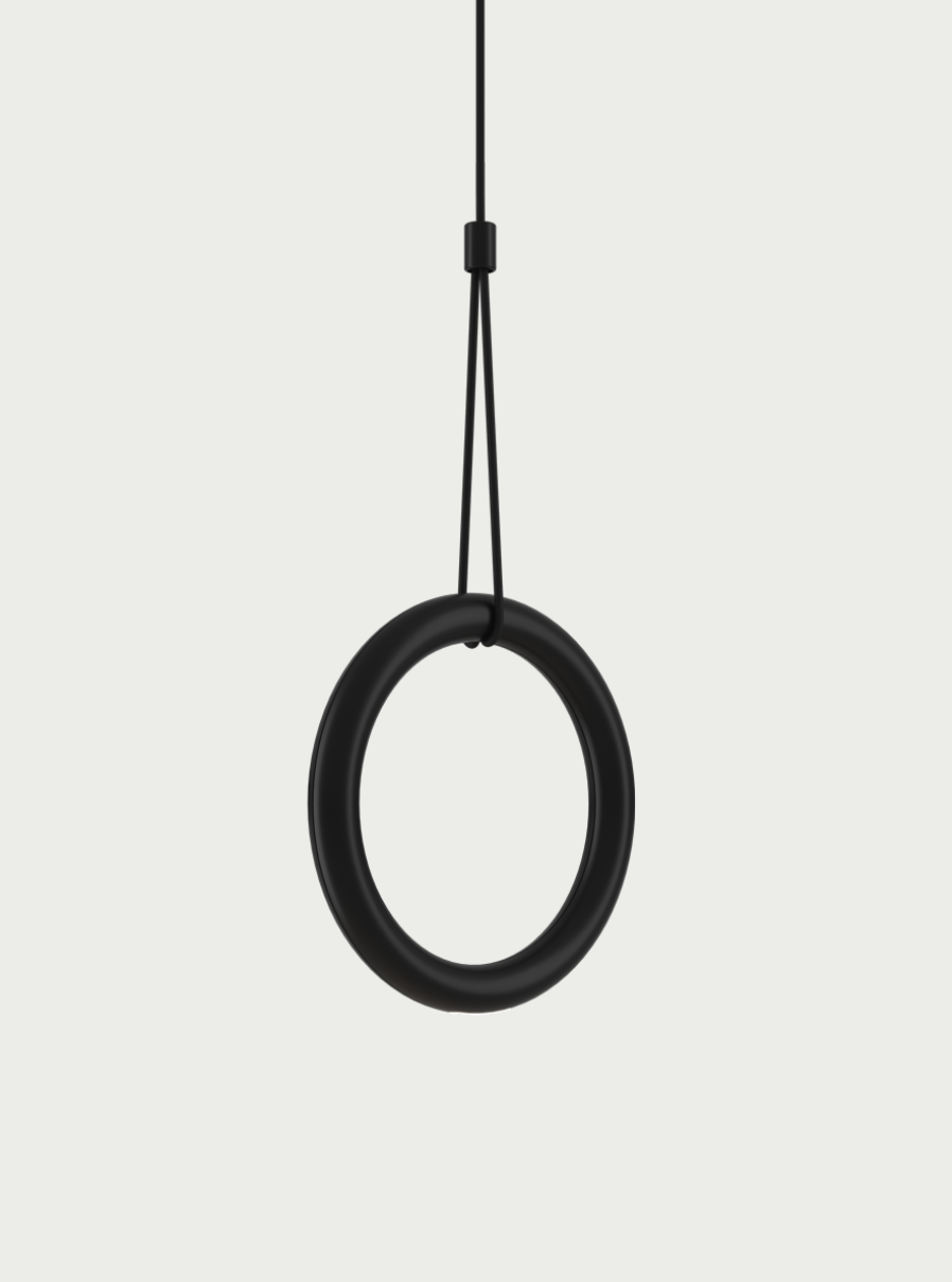 Lodes IVY I Pendelleuchte Lodes IVY I Pendelleuchte, Farbe: mattschwarz, Lichtfarbe: 2700K warmweiss, Baldachin - Farbe: mattweiss