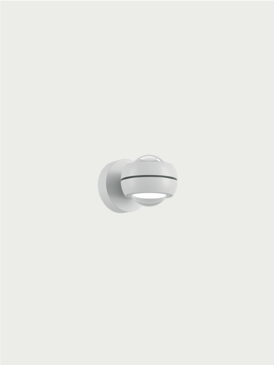 Lodes Nautilus mini Wandleuchte, Farbe: Matte White - 9010, Lichtfarbe: 2700K warmweiss