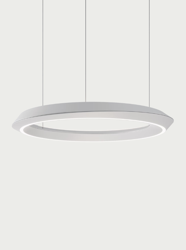 Lodes Tidal Pendelleuchte, Lichtfarbe: 2700K warmweiss, Farbe: Matte White - 9010, Baldachin - Farbe: Matte White - 9010, Dimmbar: Phasenabschnitt, Variante: Standard