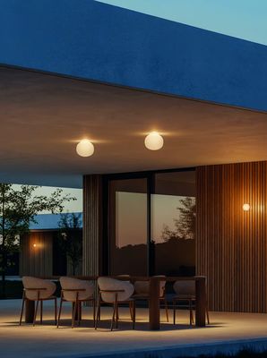 Lodes Volum Outdoor Wand-/Deckenleuchte