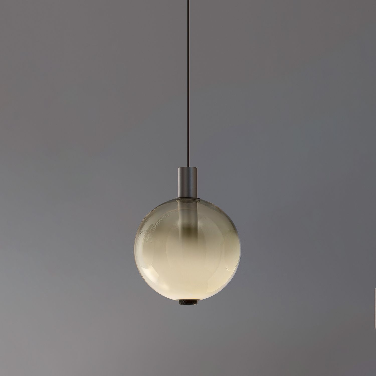 OLEV Beam Stick Nuance Ø 200 Pendelleuchte, Varianten: 1er Pendelleuchte, Lichtfarbe: M - 2700K warmweiss, Glas - Farbe: -VBI / weiss, Dimmbar: 1er Pendel -  Phasenabschnitt