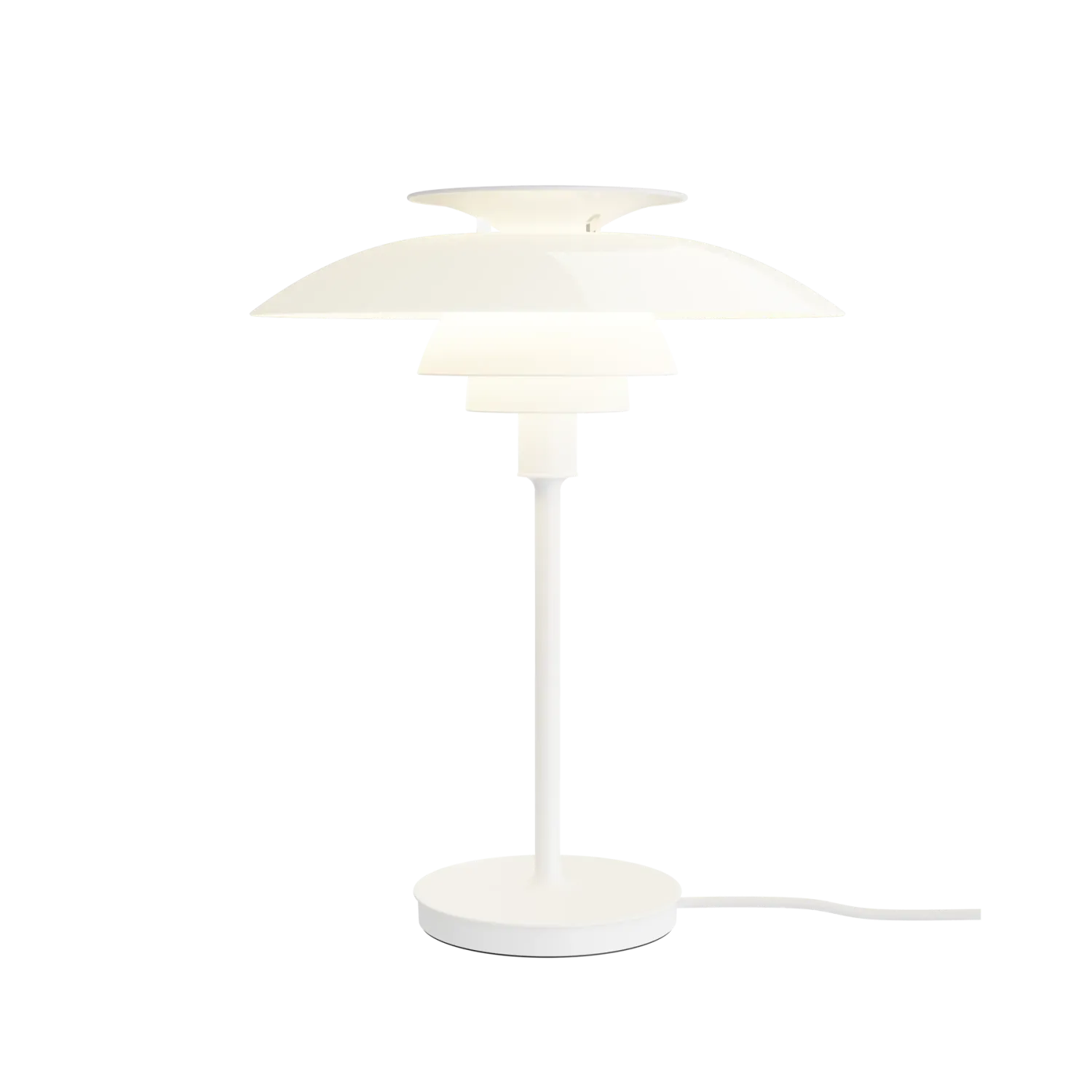 Louis Poulsen PH 80 Tischleuchte, Farbe: Opal weiss
