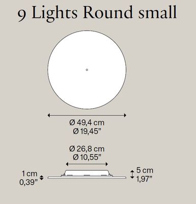 Lodes 9 Lights Round small Baldachin