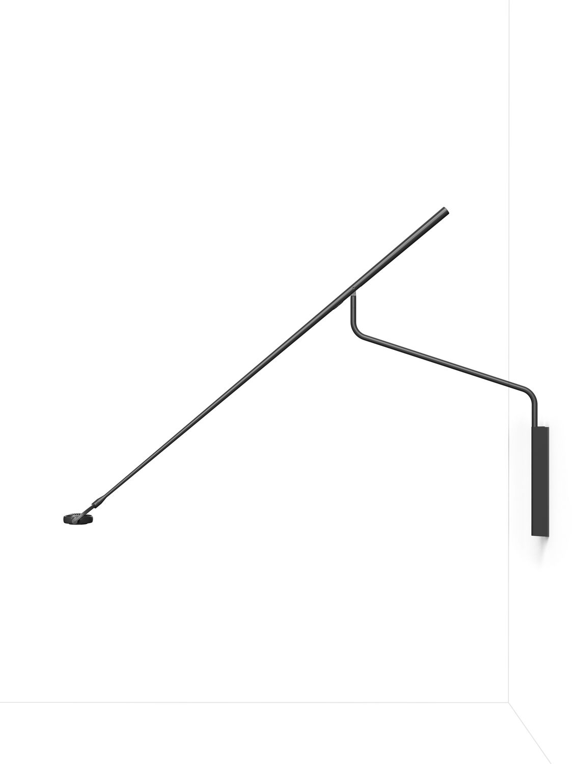 Rotaliana Ibis W1 Wandleuchte, Farbe: mattschwarz, Lichtfarbe: 2700K warmweiss, Ausstrahlwinkel: 15°