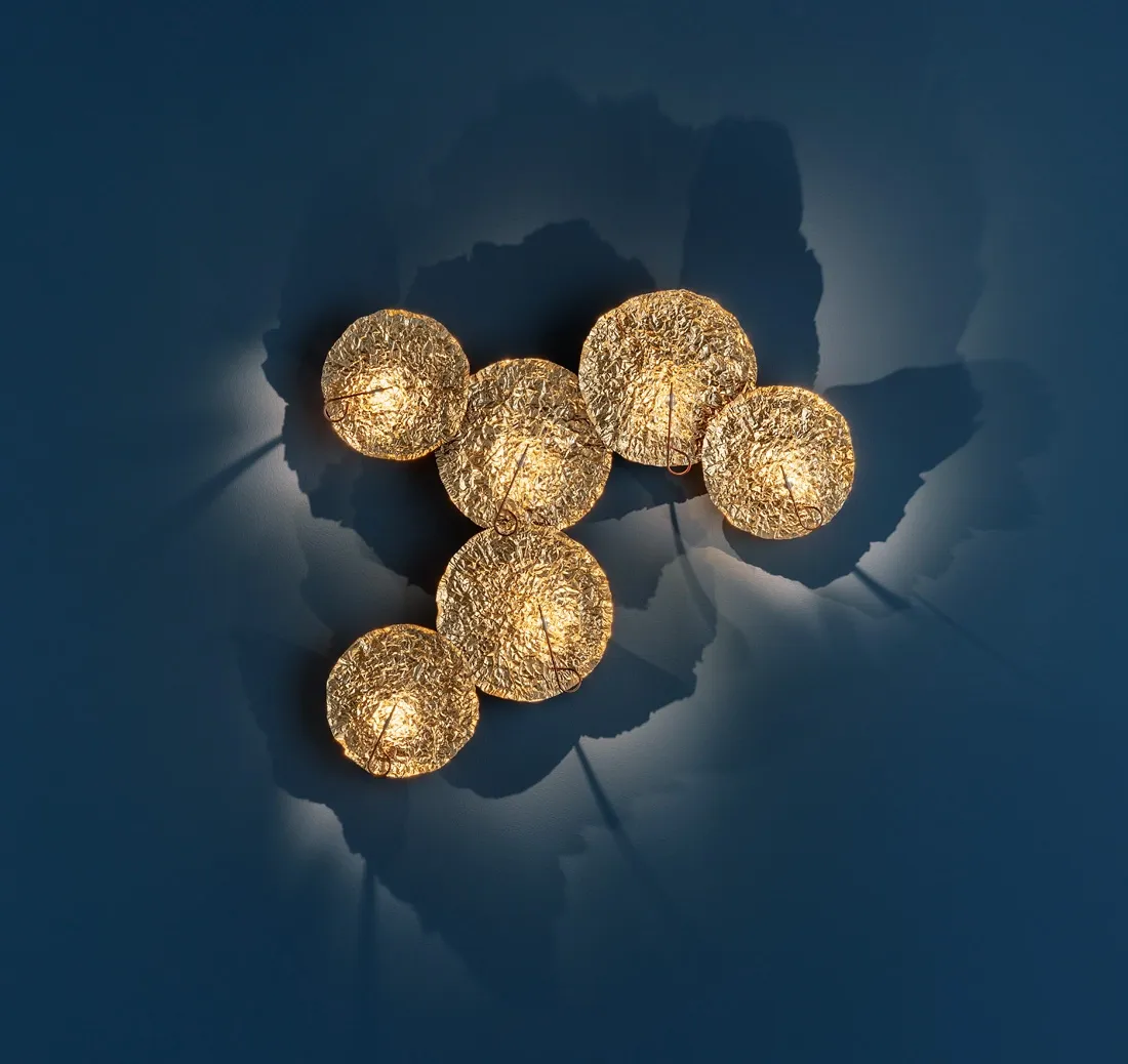 Catellani &amp; Smith Gold Moon Wand-/ Deckenleuchte