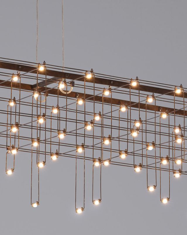 Quasar Cosmos Square with Drops Pendelleuchte