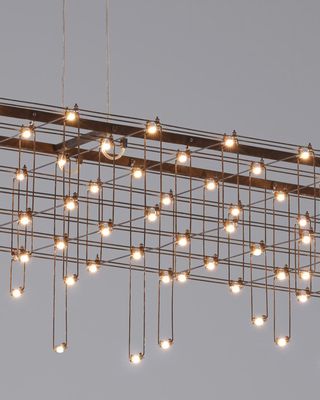 Quasar Cosmos Square with Drops Pendelleuchte