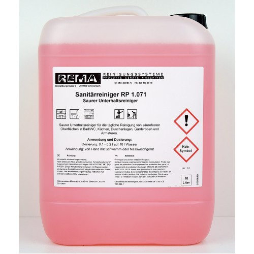 Rema Sanitär Unterhaltsreiniger 10 Liter Kanister