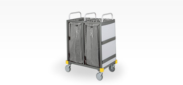 Equipe Wäschetransportwagen 2x 120l