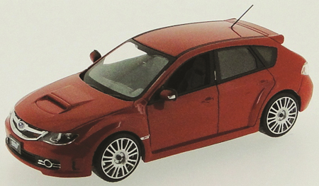 J COLLECTION - SUBARU IMPREZA WRX STI 2.5 RED 2009 (EUROPE VERSION) - 1/43