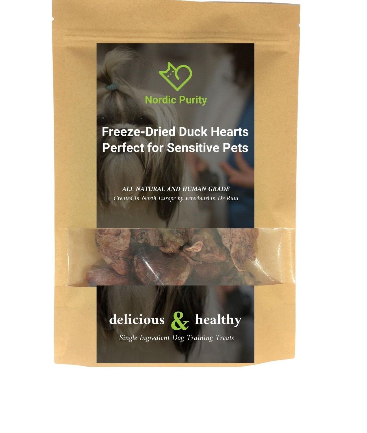 Freeze Dried Duck Heart for Sensitive Pets