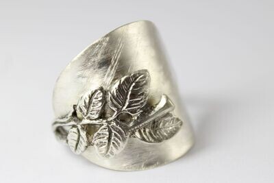 👉 Ring 835 Silber Besteckschmuck Ring, ca. 63 (20,2) Silberbesteck