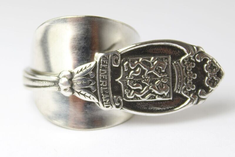Rosen Besteck Schmuck Ring, ca. 70 (22,5) Löffelring
